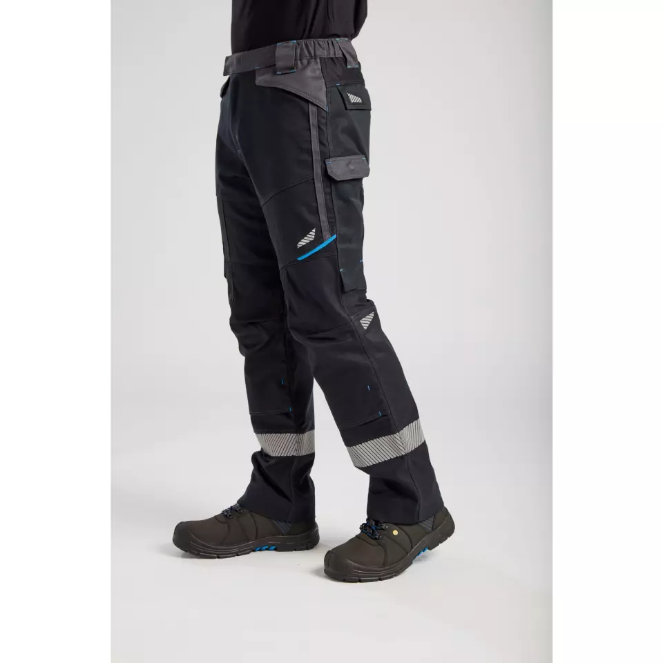 Portwest FR402BKR, WX3 FR Modaflame Service Trousers, Black, image 8, gallery thumbnail