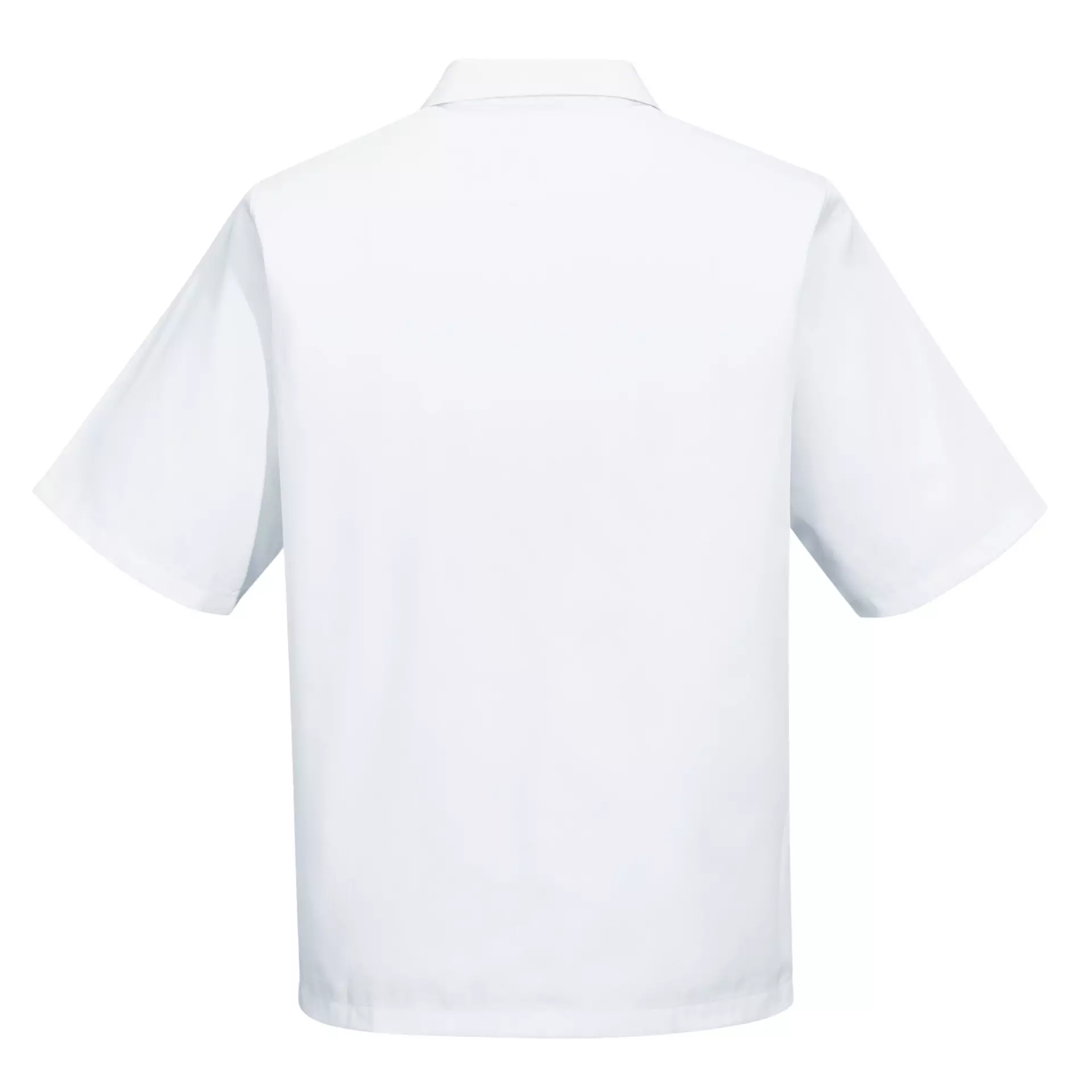Portwest 2209WHR, Baker's No Pocket Shirt S/S, White, image 2