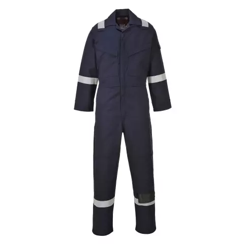 Portwest Bizflame Work Anti-Static FR Coverall 350g, Navy Tall