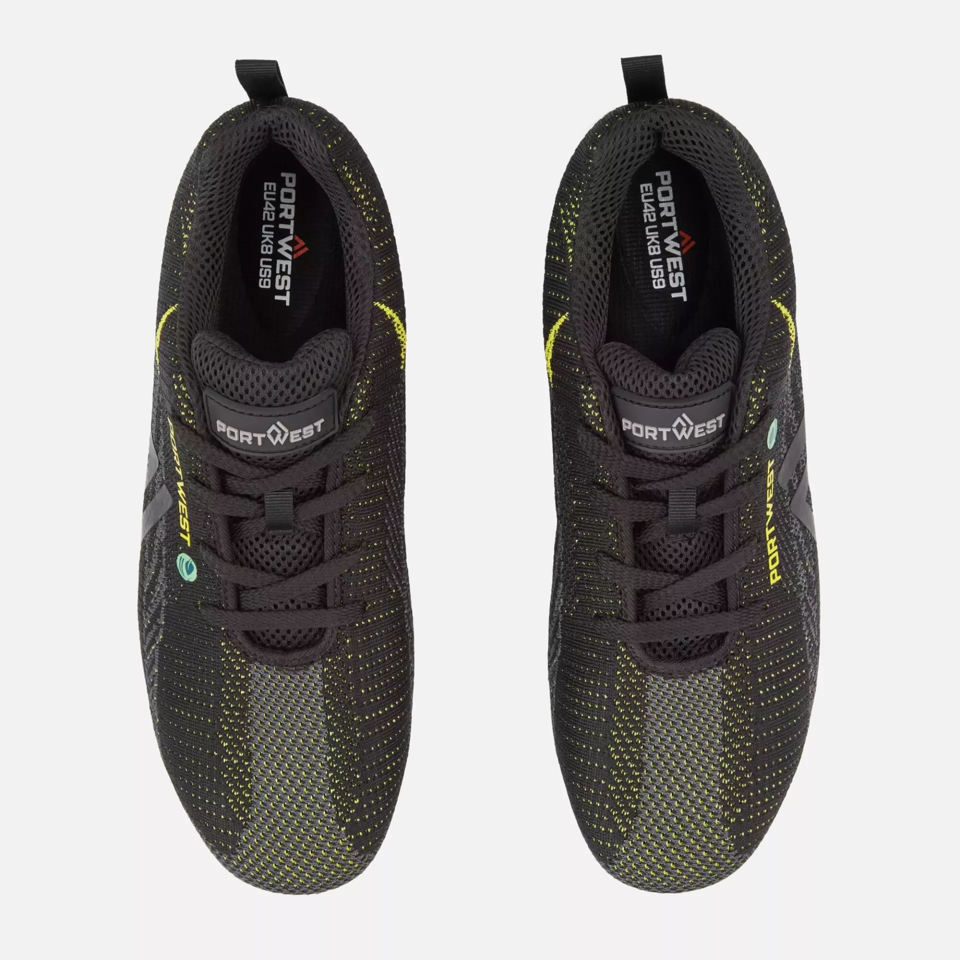 Portwest FC06BKY, Eco Fly Composite Trainer S1PS SR FO, Black/Yellow, image 3