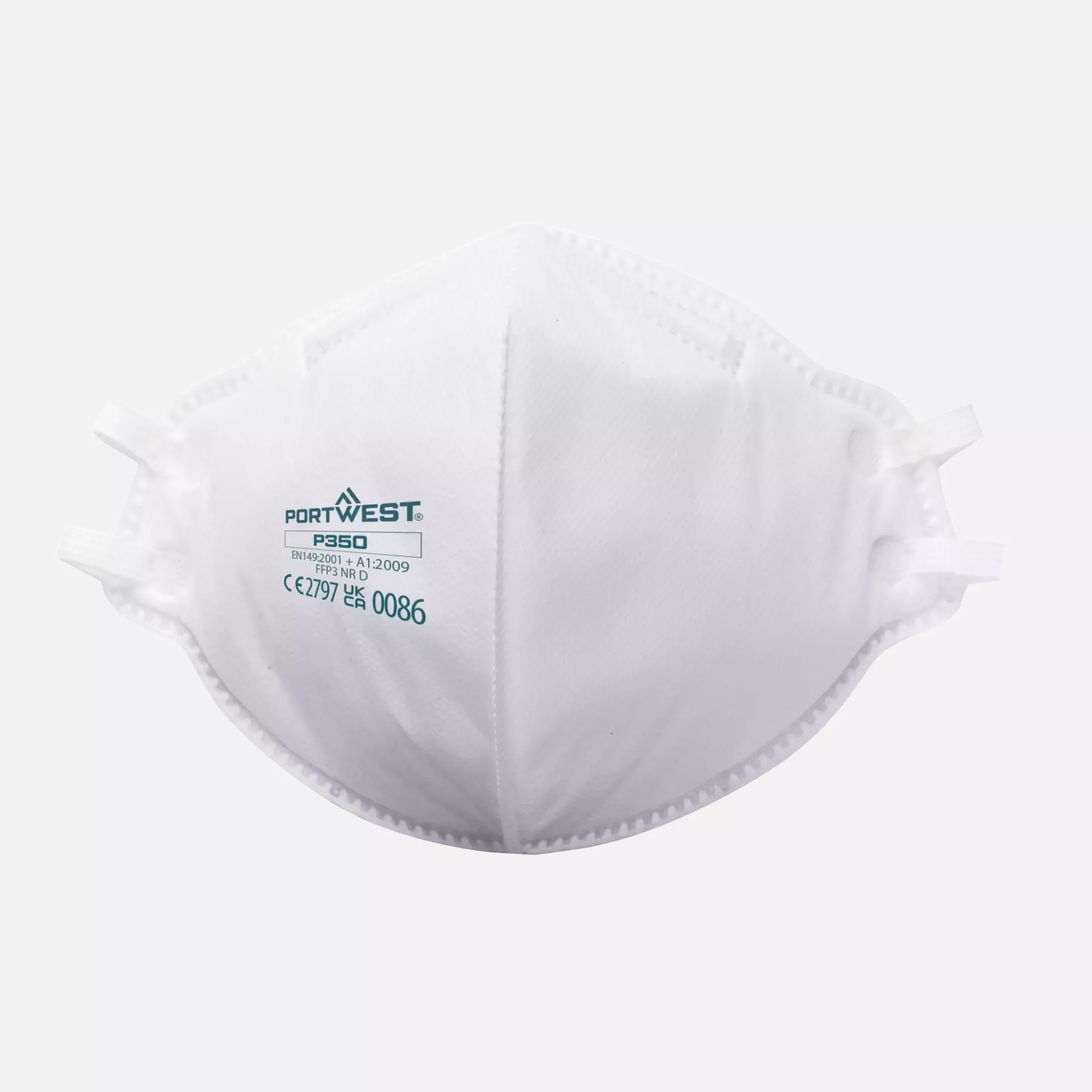 Portwest P350WHR, FFP3 Dolomite Fold Flat Respirator, White, image 1