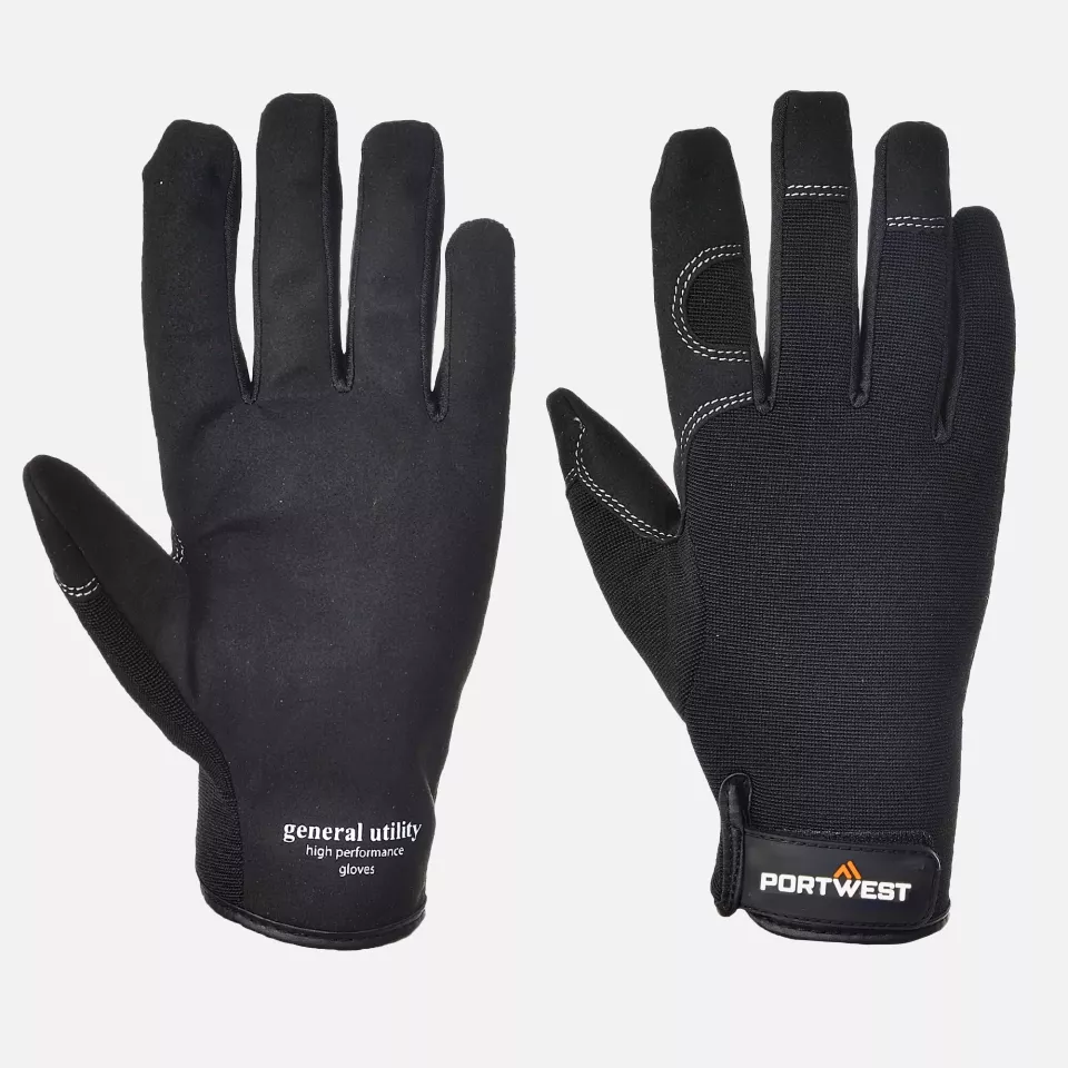 Portwest A700BKR, General Utility – High Performance Glove, Black, image 3, gallery thumbnail