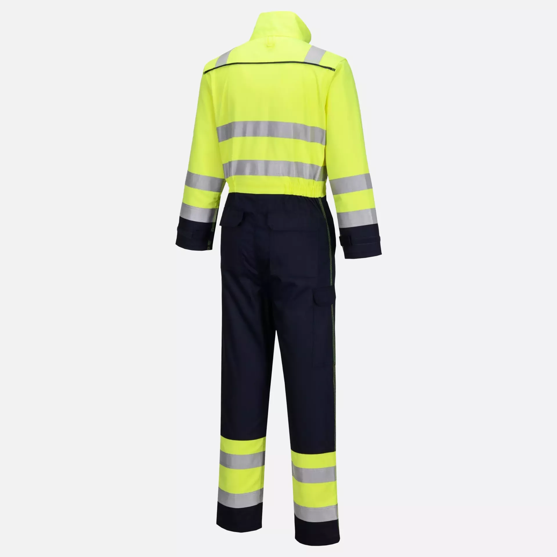 Portwest FR60YNR, Bizflame Work Hi-Vis Multi-Norm FR Coverall, Yellow/Navy, image 2