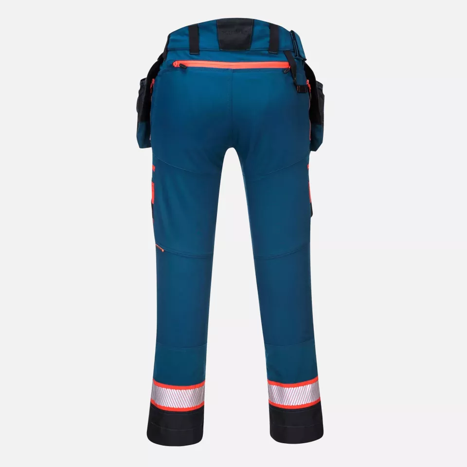 Portwest DX440MBR, DX4 Detachable Holster Pocket Trousers, Metro Blue, image 2, gallery thumbnail