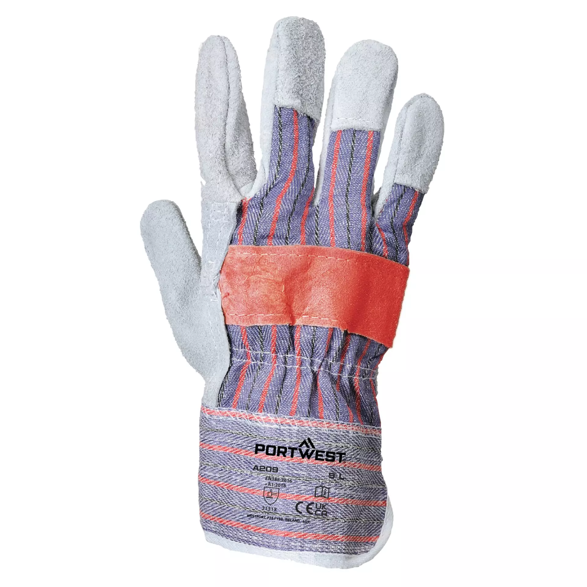 Portwest A209GRR, Classic Canadian Rigger Glove, Size XL, Grey, image 1