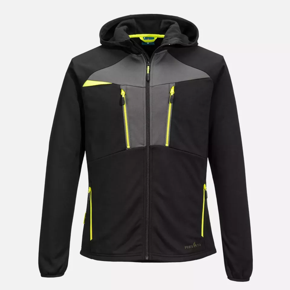Portwest DX417BKR, DX4 Technical Fleece, Black, image 1, gallery thumbnail