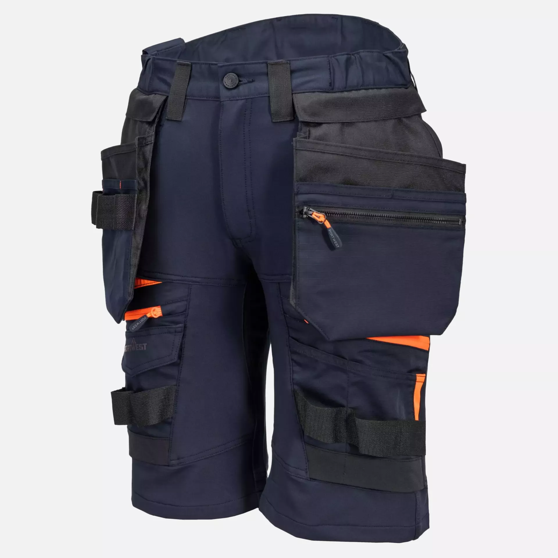 Portwest DX444DNR, DX4 Detachable Holster Pocket Shorts, Dark Navy, image 4