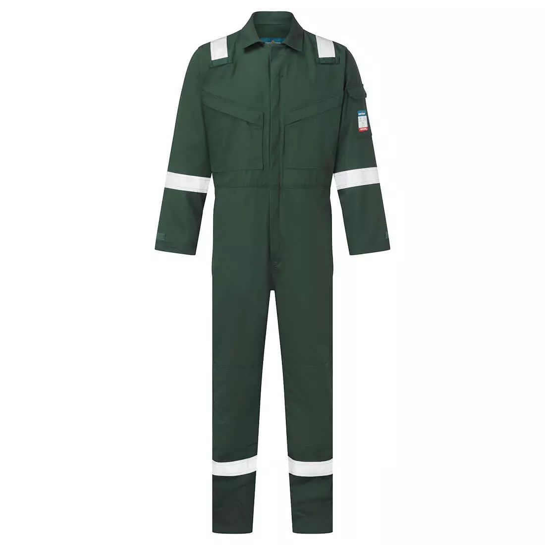 Portwest FR28GNR, Bizflame Work Light Weight Anti-Static FR Coverall 280g, Green