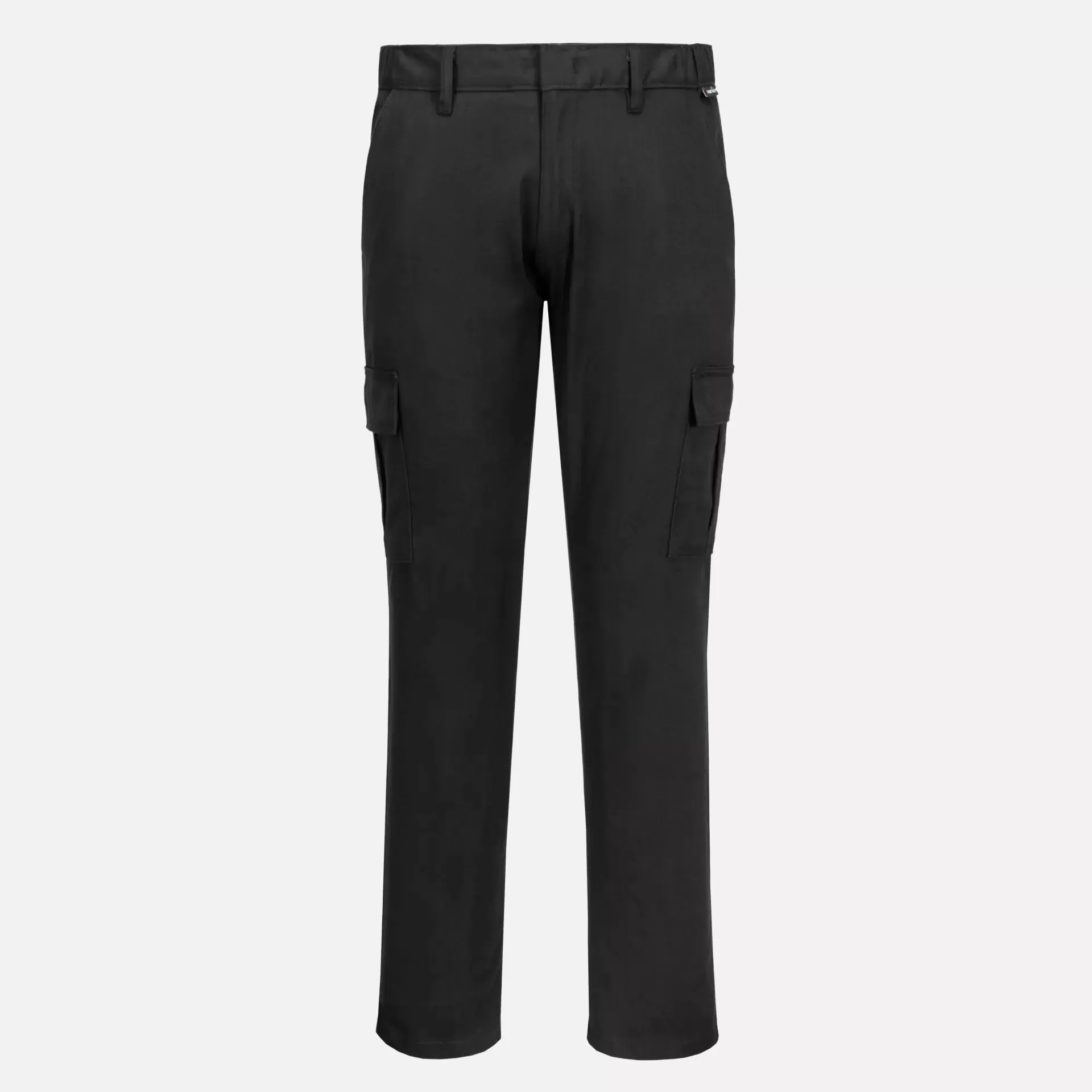 Portwest S231BKR, WX2 Eco Stretch Slim Fit Combat Trousers, Black, image 1