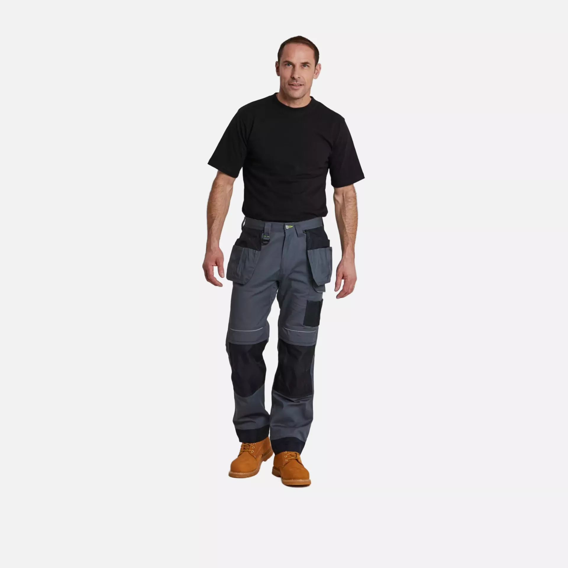 Portwest T602ZBR, PW3 Holster Work Trousers, Zoom Grey/Black, image 3