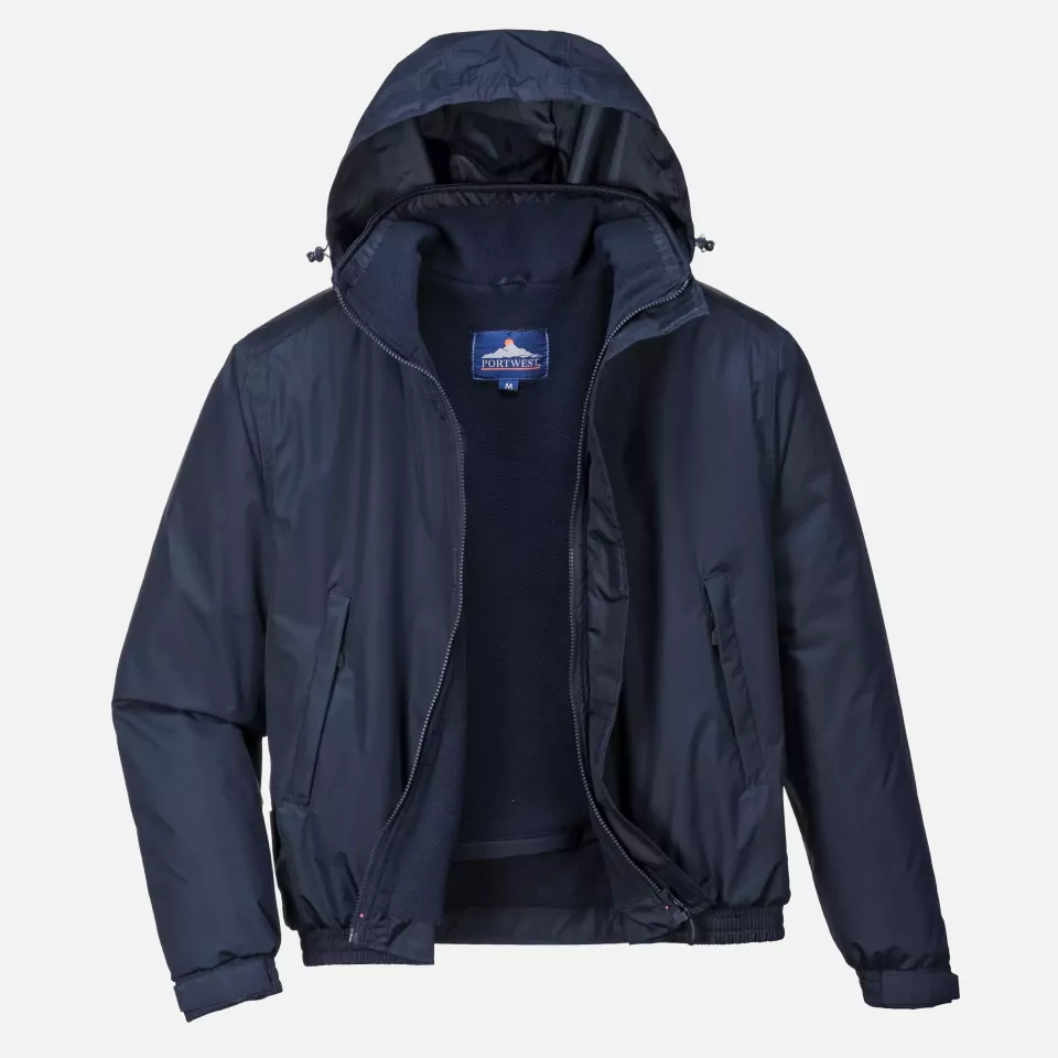 Portwest S503NAR, Calais Bomber Jacket, Navy, image 3, gallery thumbnail