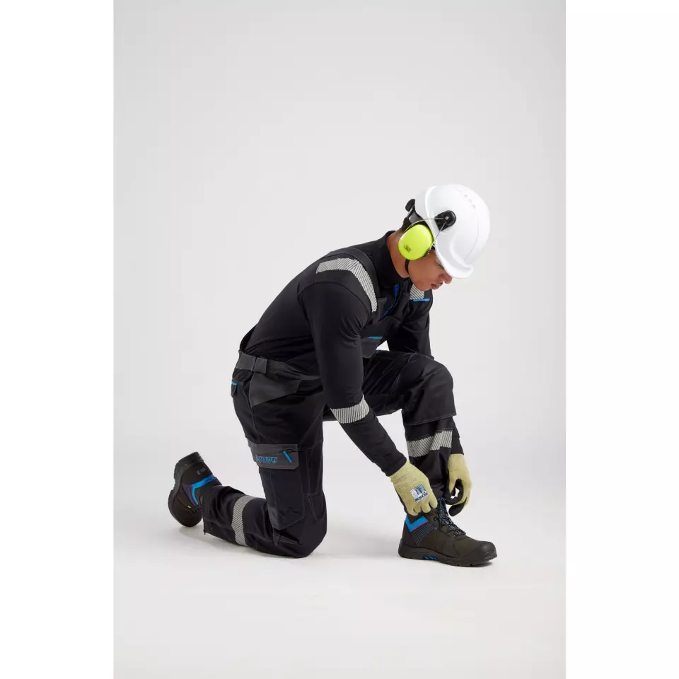 Portwest FR405BKR, WX3 FR Modaflame Latzhose, Schwarz, image 5, gallery thumbnail