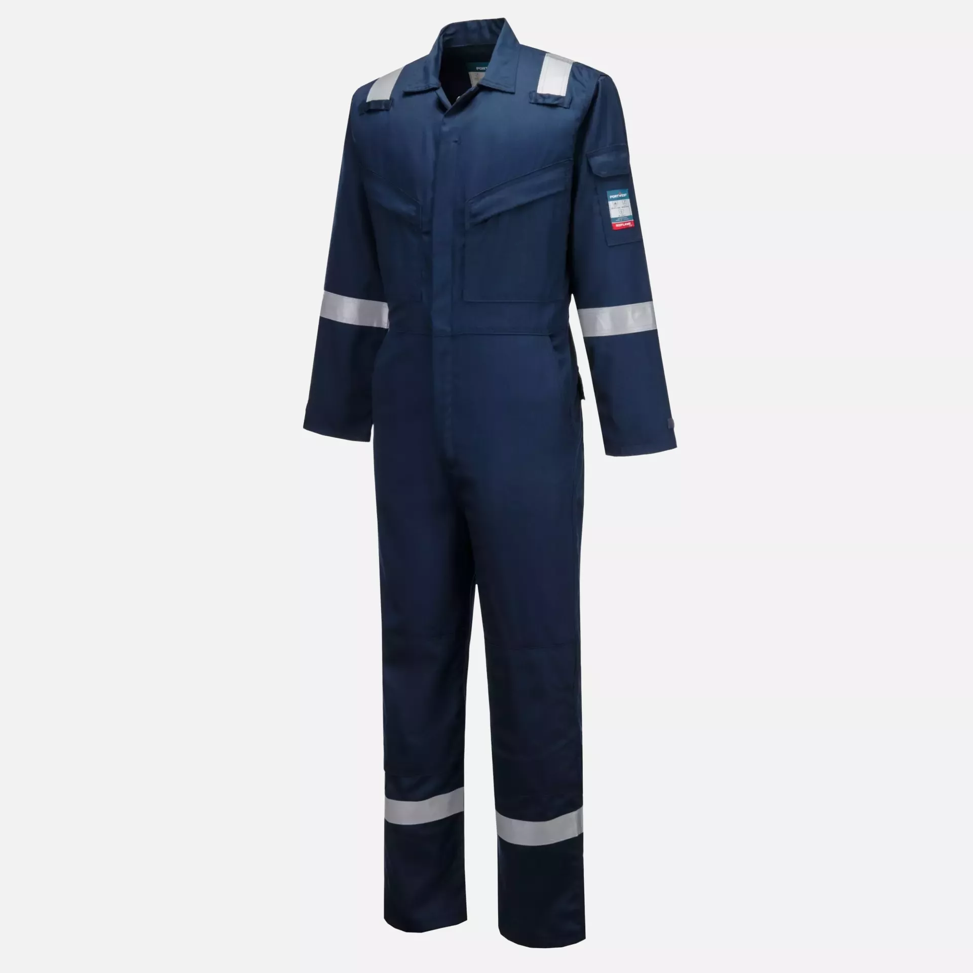 Portwest FR22NAR, Bizflame Work insektenabweisender flammhemmender Overall, Marine, image 3