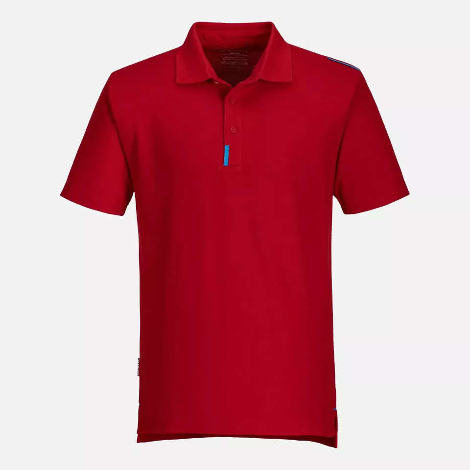 Portwest T720DRR, WX3 Polo Shirt, Deep Red, image 1, gallery thumbnail