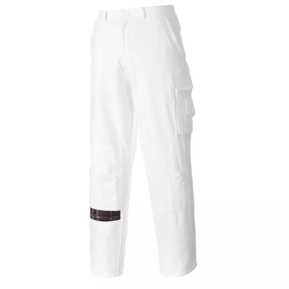 Portwest S817WHT, Painters Trousers, White Tall, image 1, gallery thumbnail