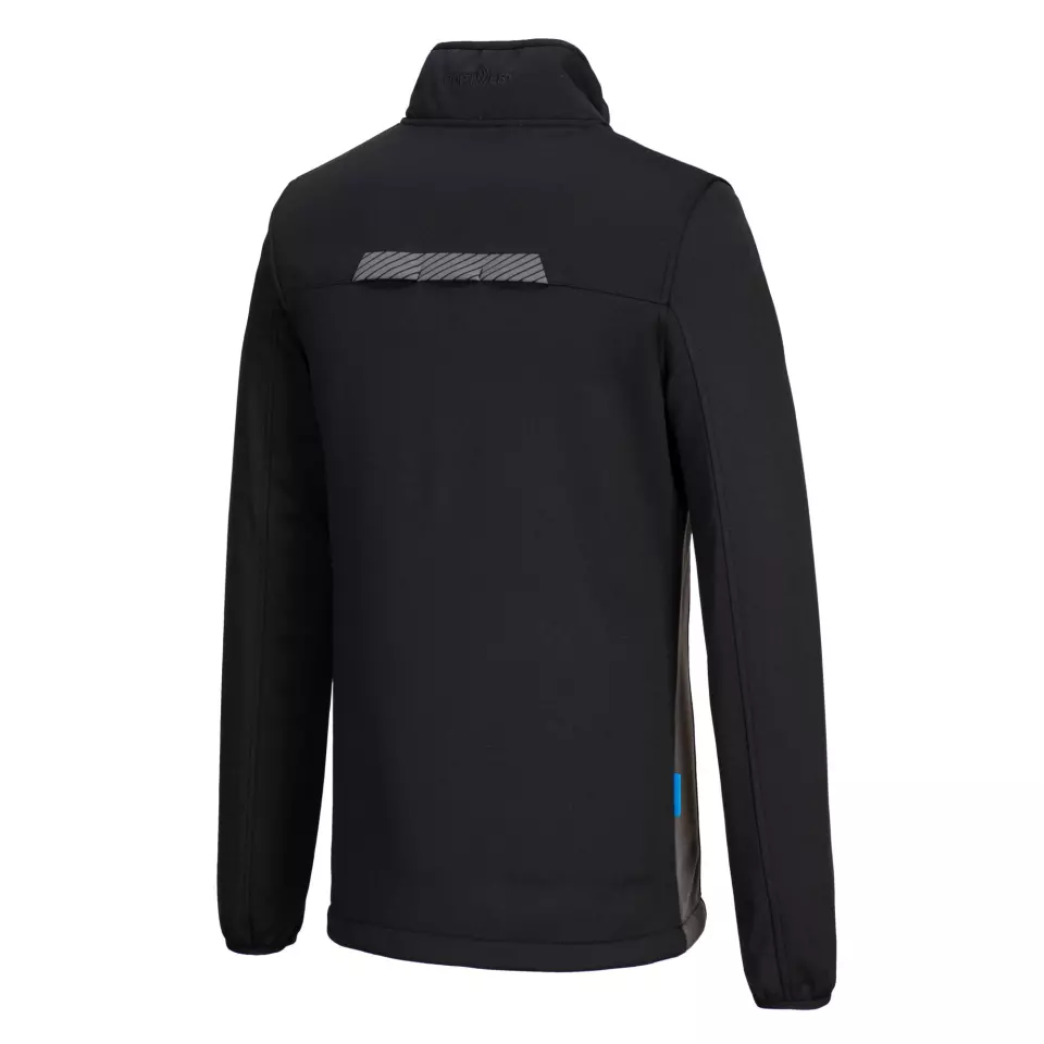 Portwest T755BKR, WX3 Half Zip Tech Fleece, Black, image 3, gallery thumbnail