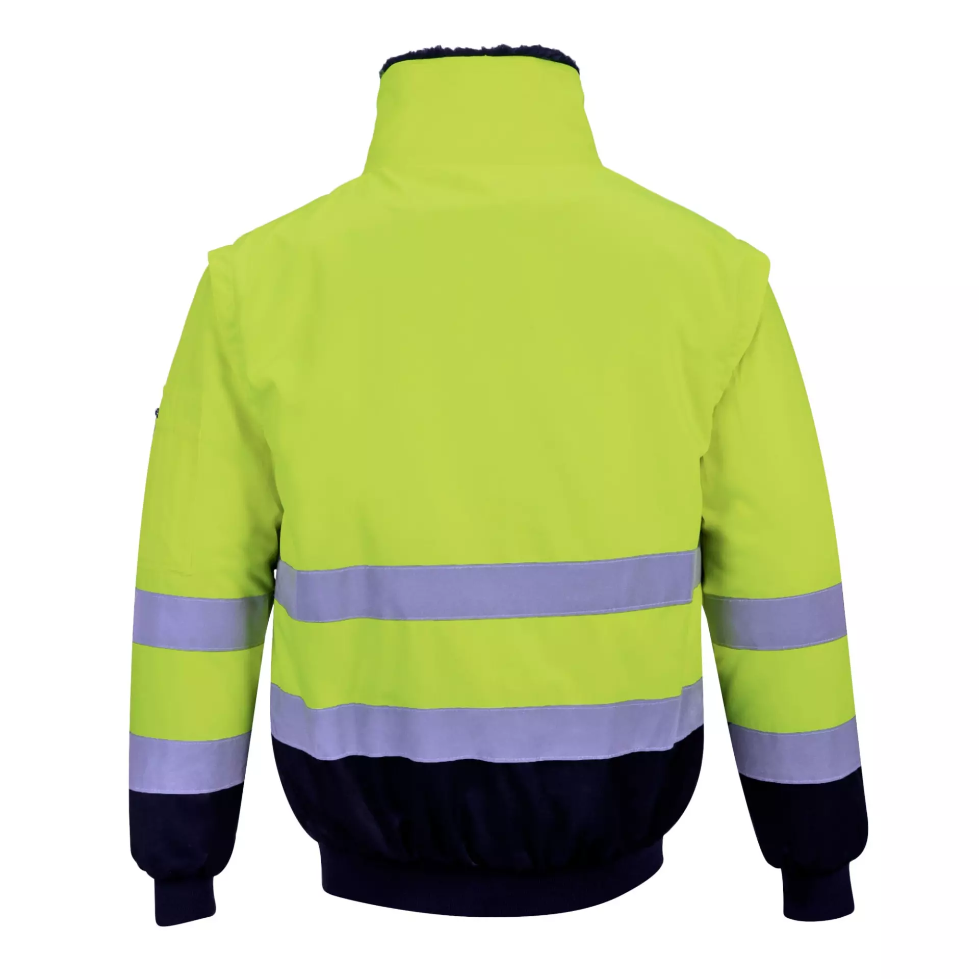 Portwest PJ50YNR, Hi-Vis 3-in-1 Contrast Pilot Jacket, Yellow/Navy, image 4