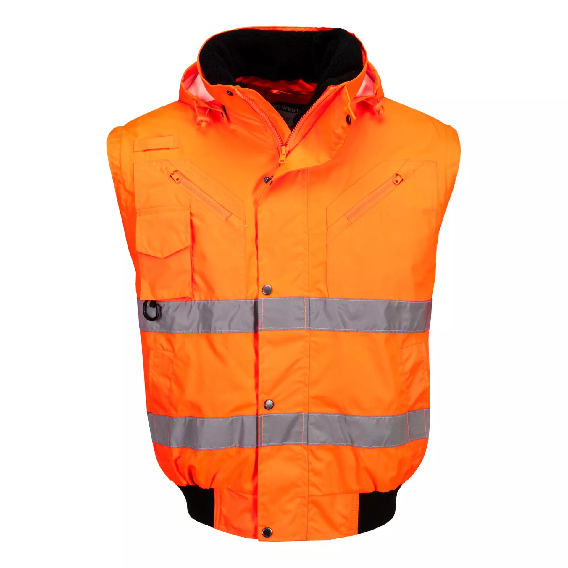 Portwest C467ORR, Hi-Vis 3-in-1 Bomber Jacket, Orange, image 3