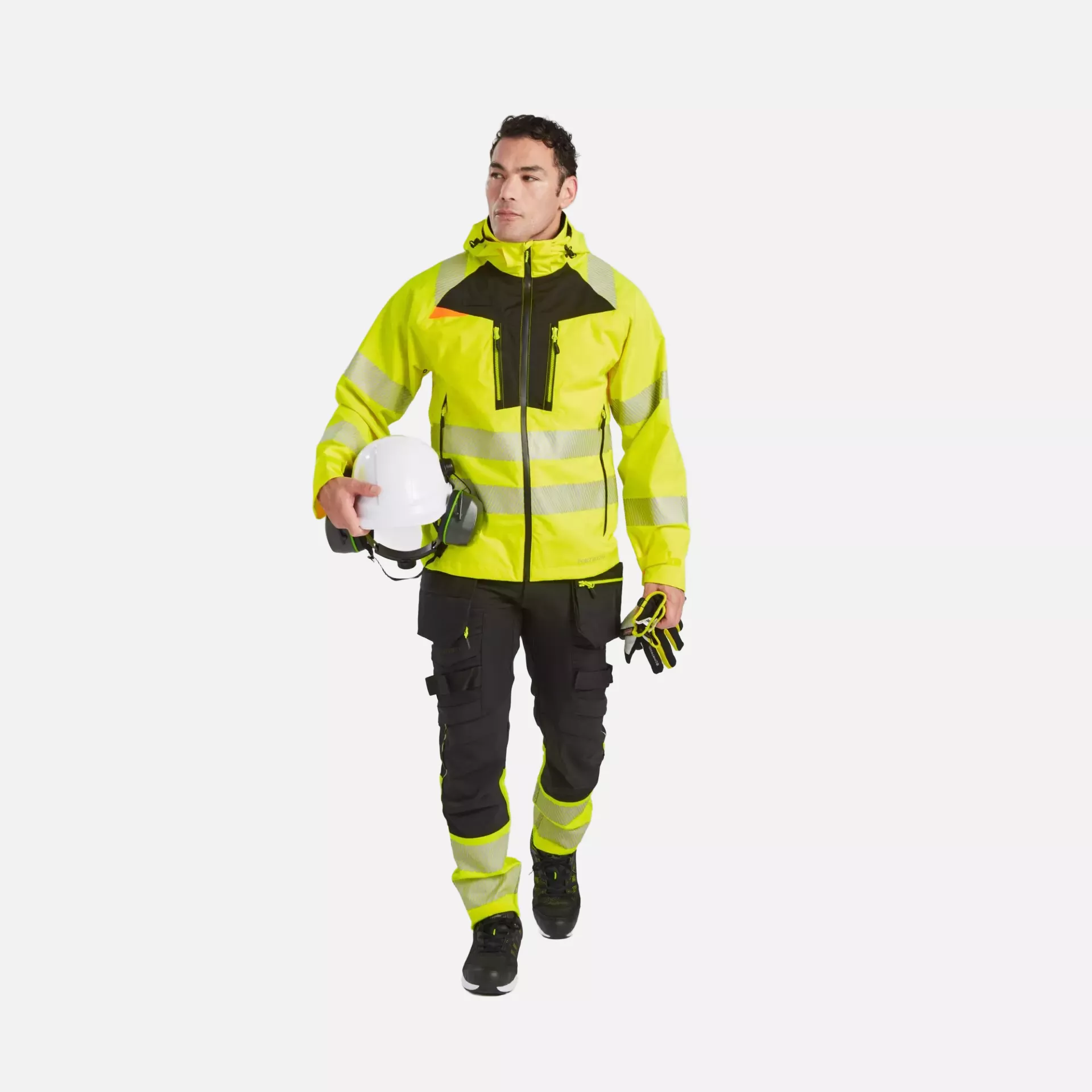 Portwest DX462YER, DX4 Hi-Vis Rain Jacket, Yellow, image 11