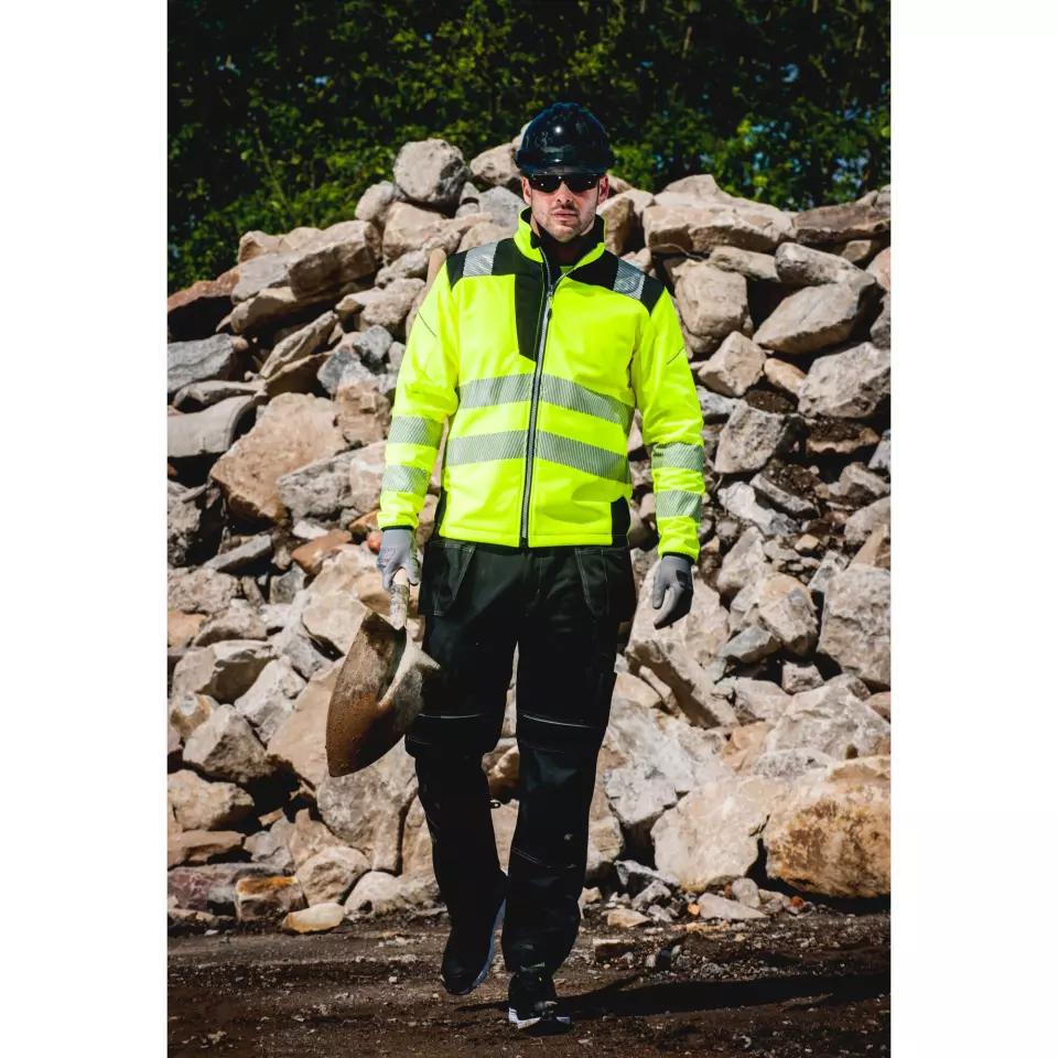 Portwest T402OBR, PW3 Hi-Vis Softshell (3L), Orange/Black, image 10, gallery thumbnail