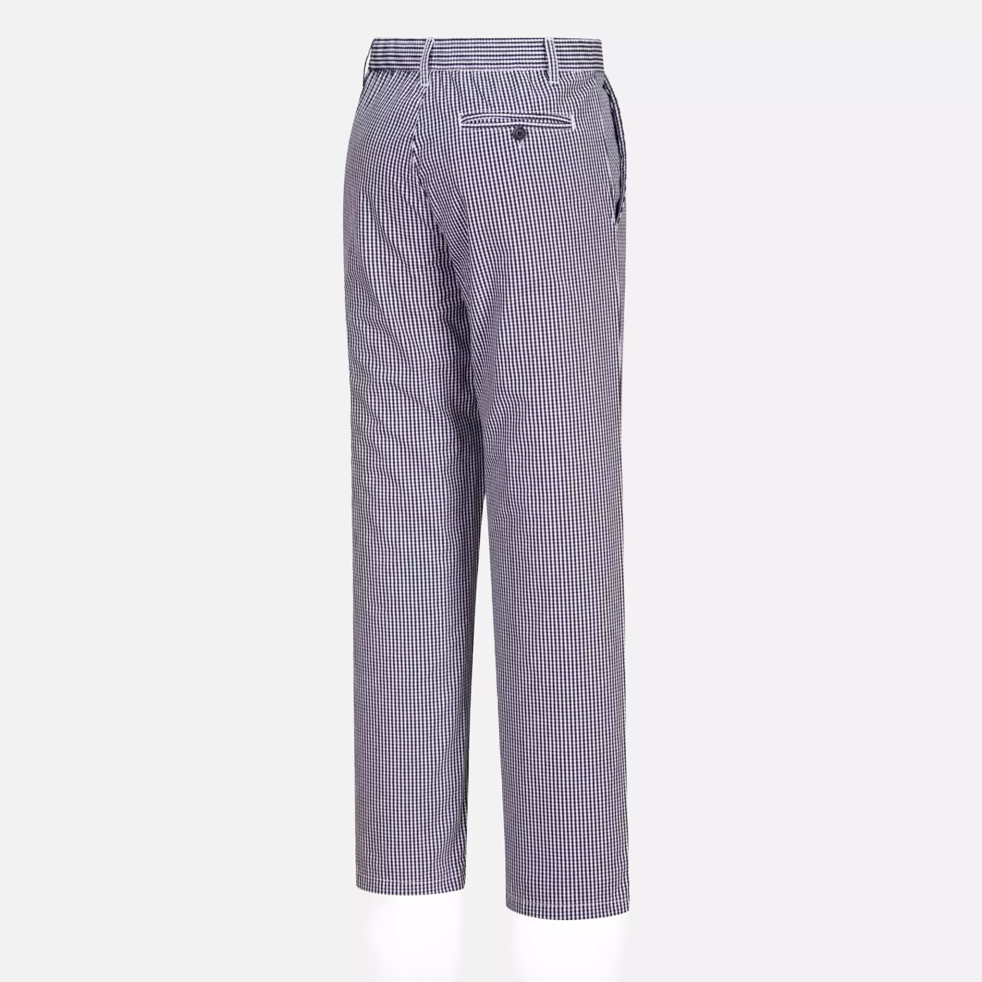 Portwest C075CHR, Chef's Barnet Trousers, Blue Check, image 4