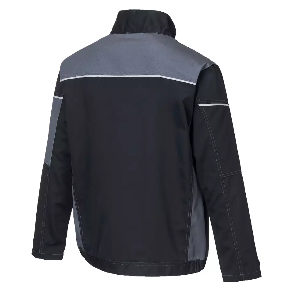 Portwest T603BZR, PW3 Work Jacket, Black/Zoom Grey, image 4, gallery thumbnail