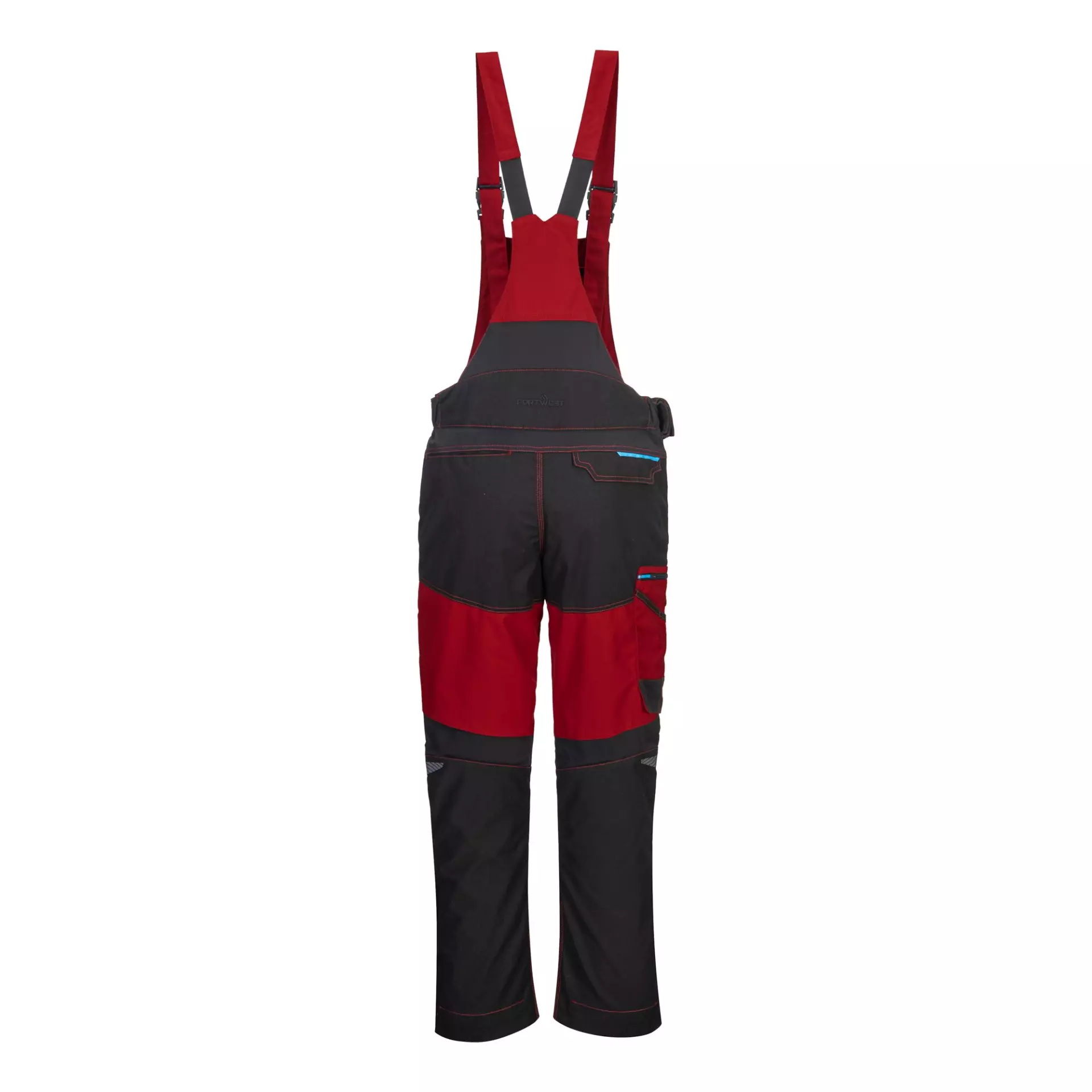 Portwest T704DRR, WX3 Bib and Brace, Deep Red, image 3