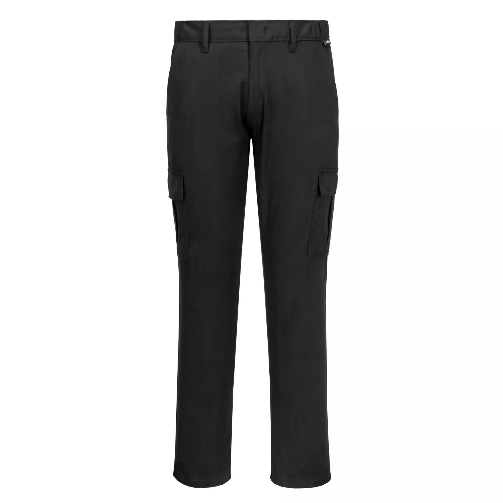 Portwest S231BKR, WX2 Eco Stretch Slim Fit Combat Trousers, Black