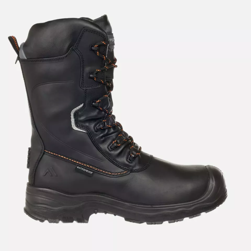 Portwest FD01BKR, Composite Leather Traction Boot 10" S7L HRO CI FO, Black, image 1, gallery thumbnail