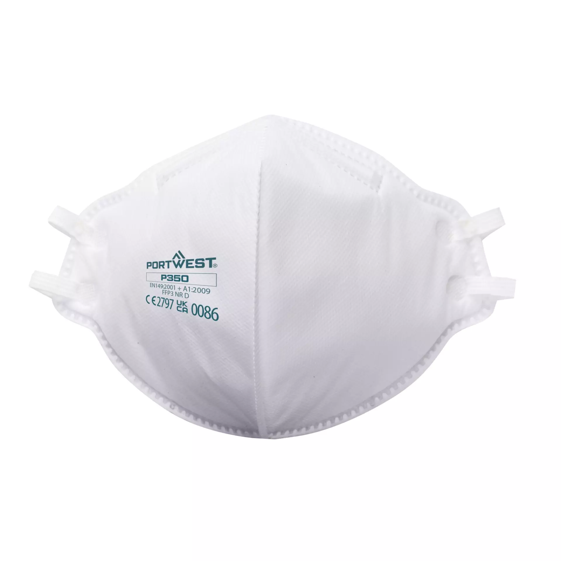 Portwest P350WHR, FFP3 Dolomite Fold Flat Respirator, White, image 1