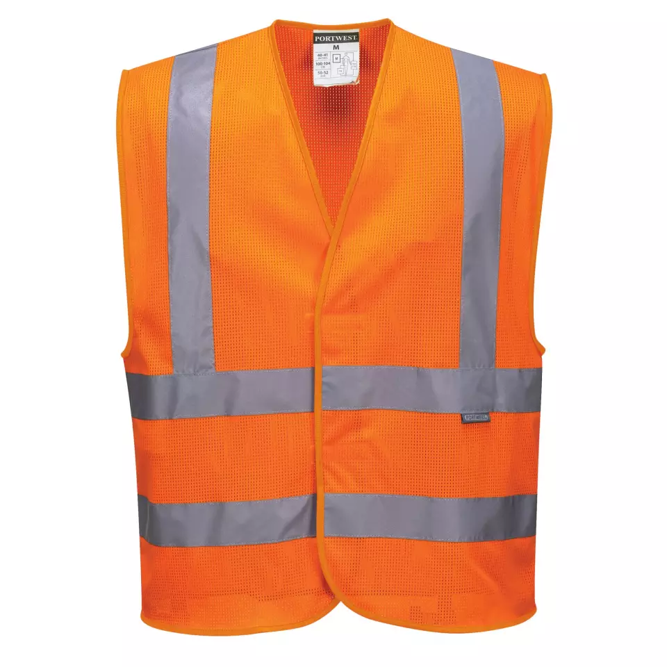 Portwest C370ORR, Hi-Vis Mesh Band and Brace Vest, Orange, image 1, gallery thumbnail