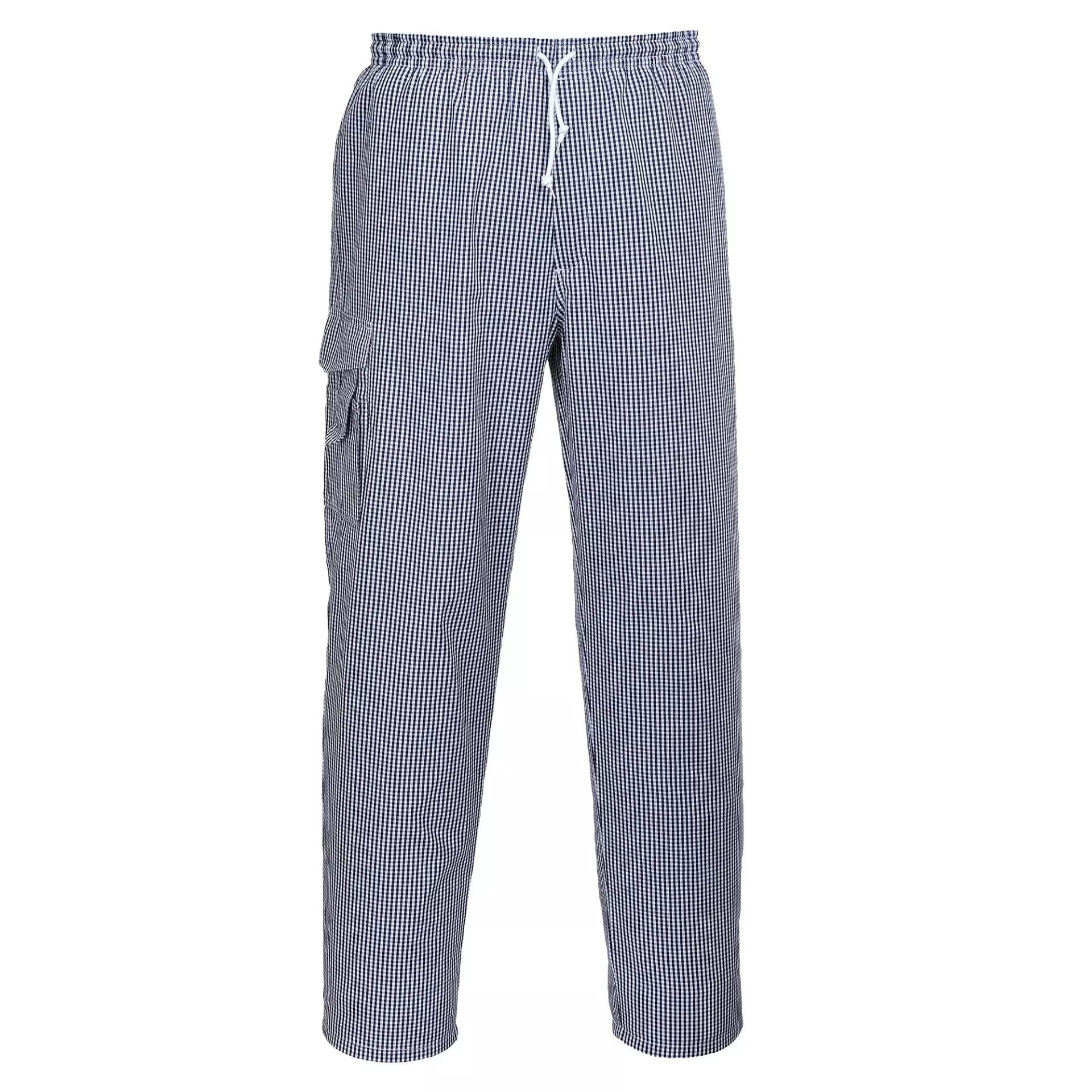 Portwest C078CHR, Chef's Chester Trousers, Blue Check, image 1