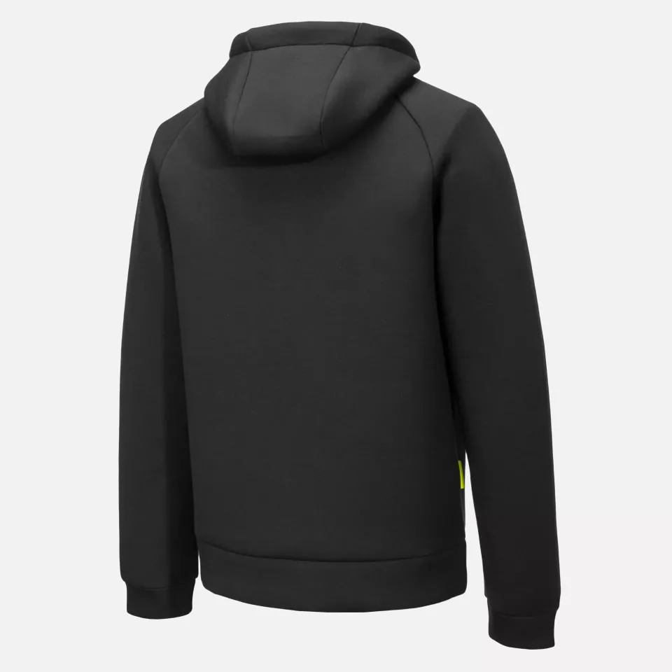 Portwest DX472BKR, DX4 Zipped Hoodie, Black, image 3, gallery thumbnail