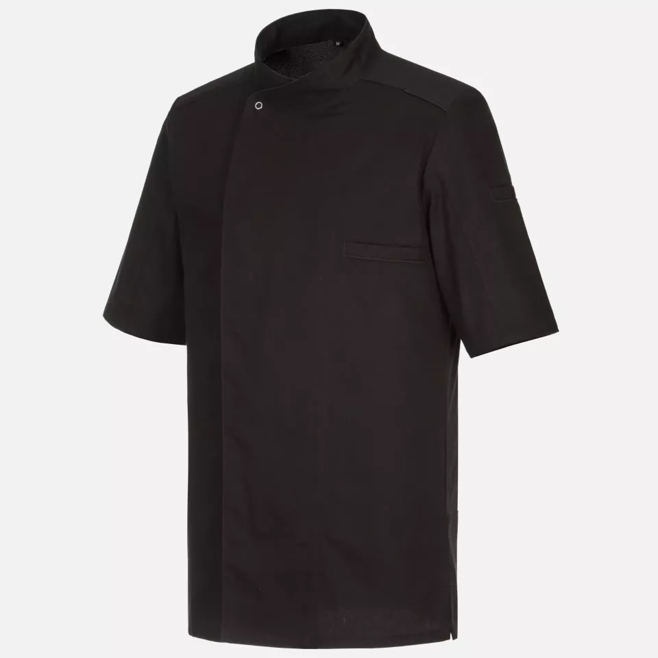Portwest C735BKR, Chef's MeshAir Pro Surrey Jacket S/S, Black, image 3, gallery thumbnail