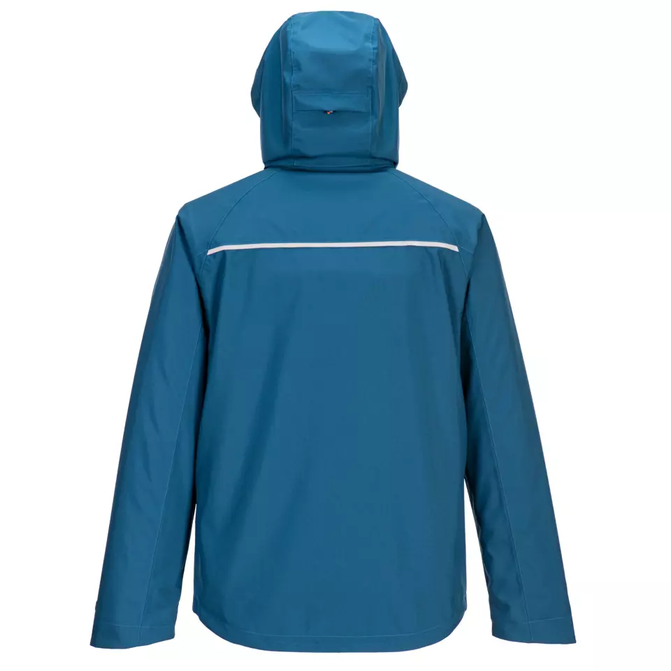 Portwest DX463MBR, DX4 Rain Jacket, Metro Blue, image 2, gallery thumbnail