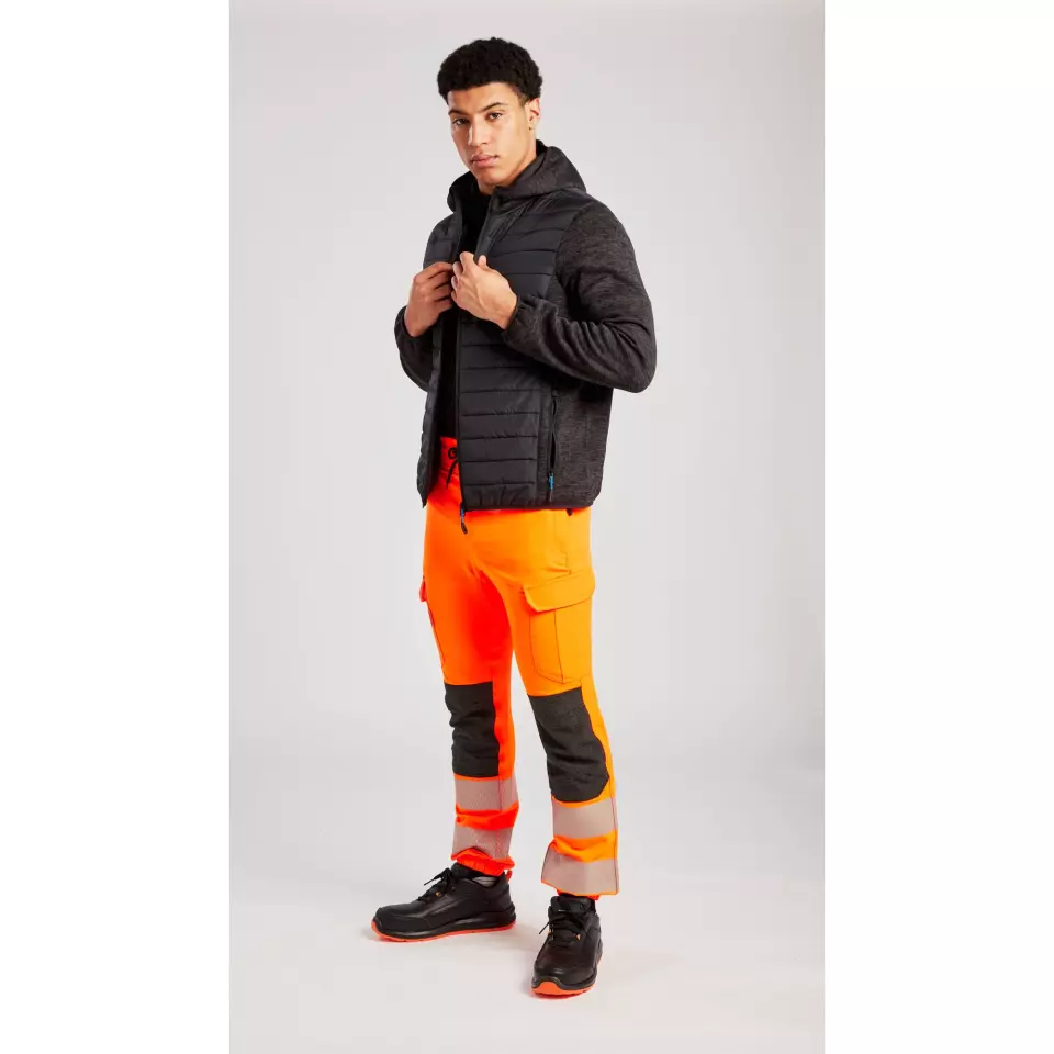 Portwest T832GMR, KX3 Hybrid Baffle Jacket, Grey Marl, image 3, gallery thumbnail