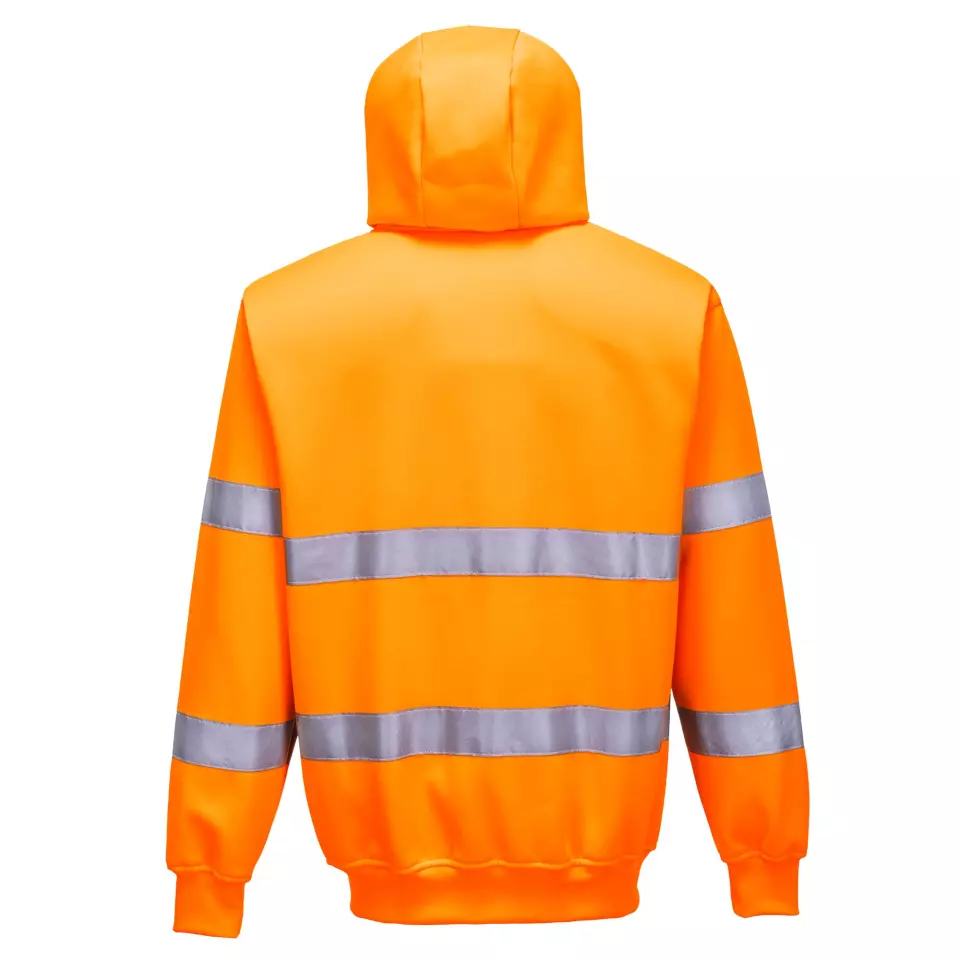 Portwest B305ORR, Hi-Vis Zipped Hoodie, Orange, image 2, gallery thumbnail