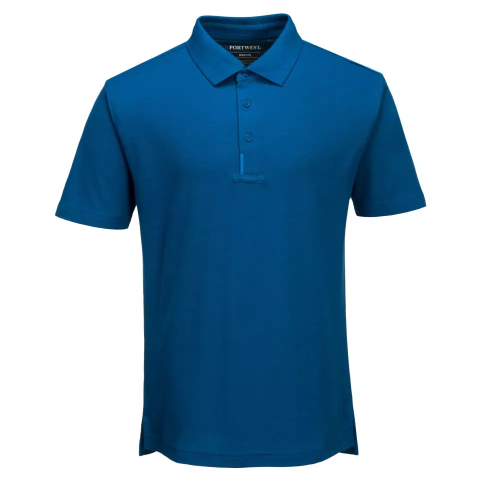 Portwest T720PBR, WX3 Polo Shirt, Persian Blue, image 2, gallery thumbnail
