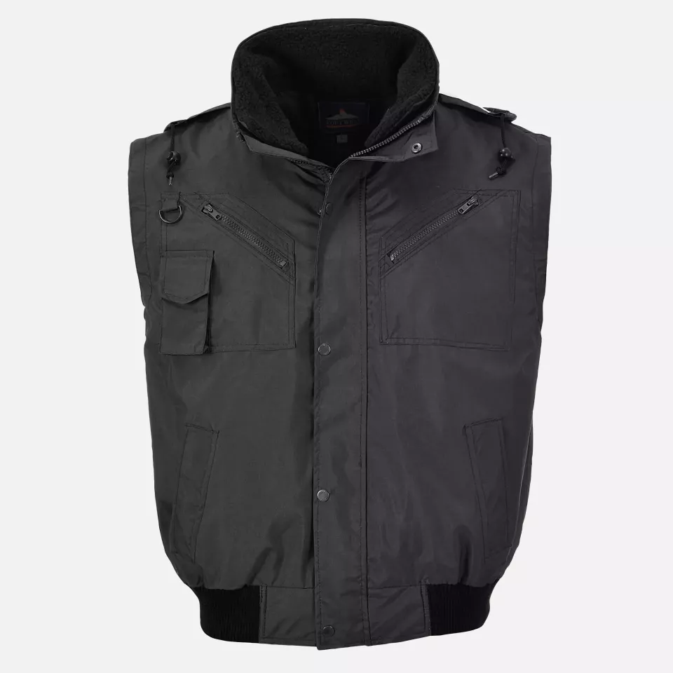 Portwest F465BKR, 3-in-1 Bomber Jacket, Black, image 8, gallery thumbnail