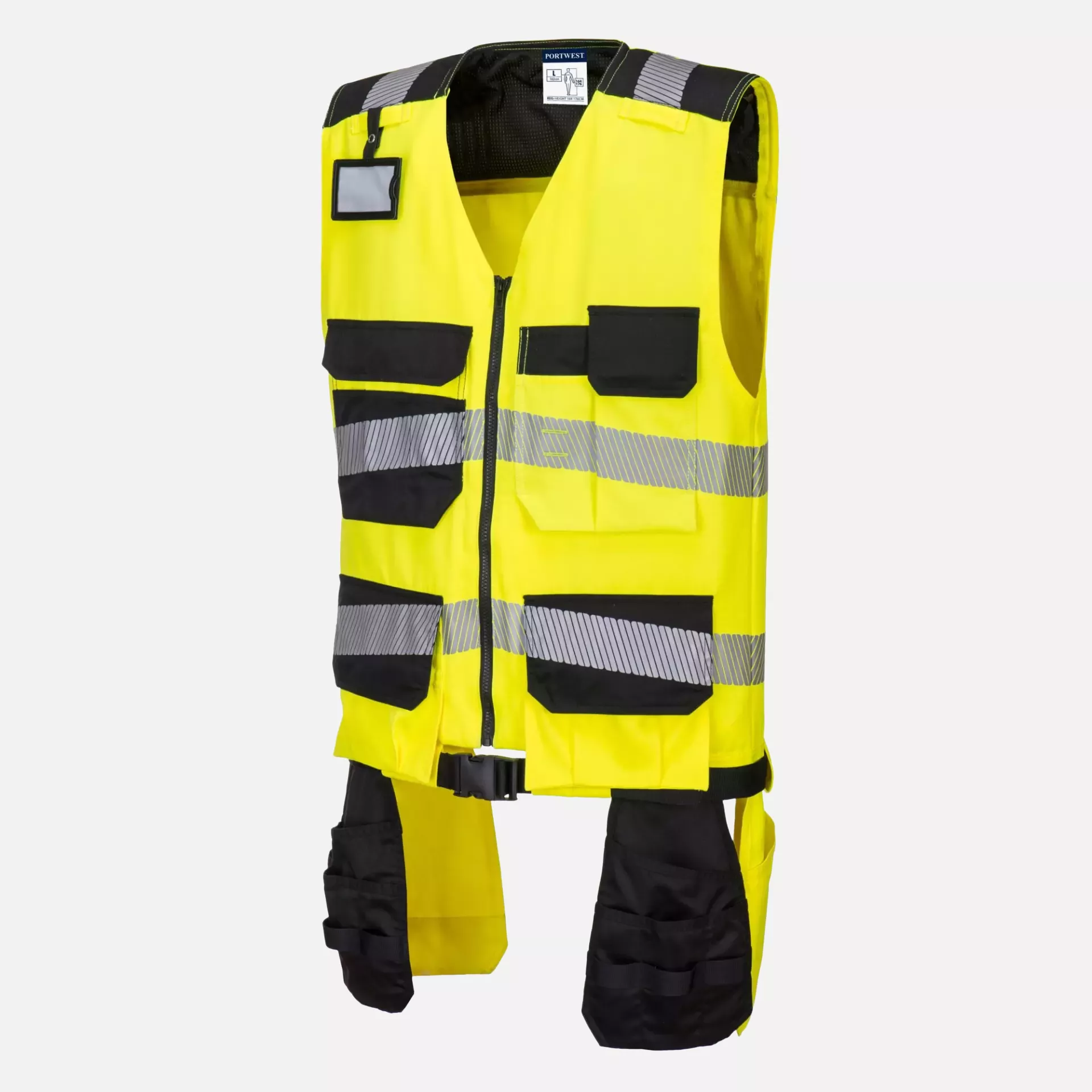 Portwest PW308YBR, PW3 Hi-Vis Class 1 Tool Vest, Yellow/Black, image 3