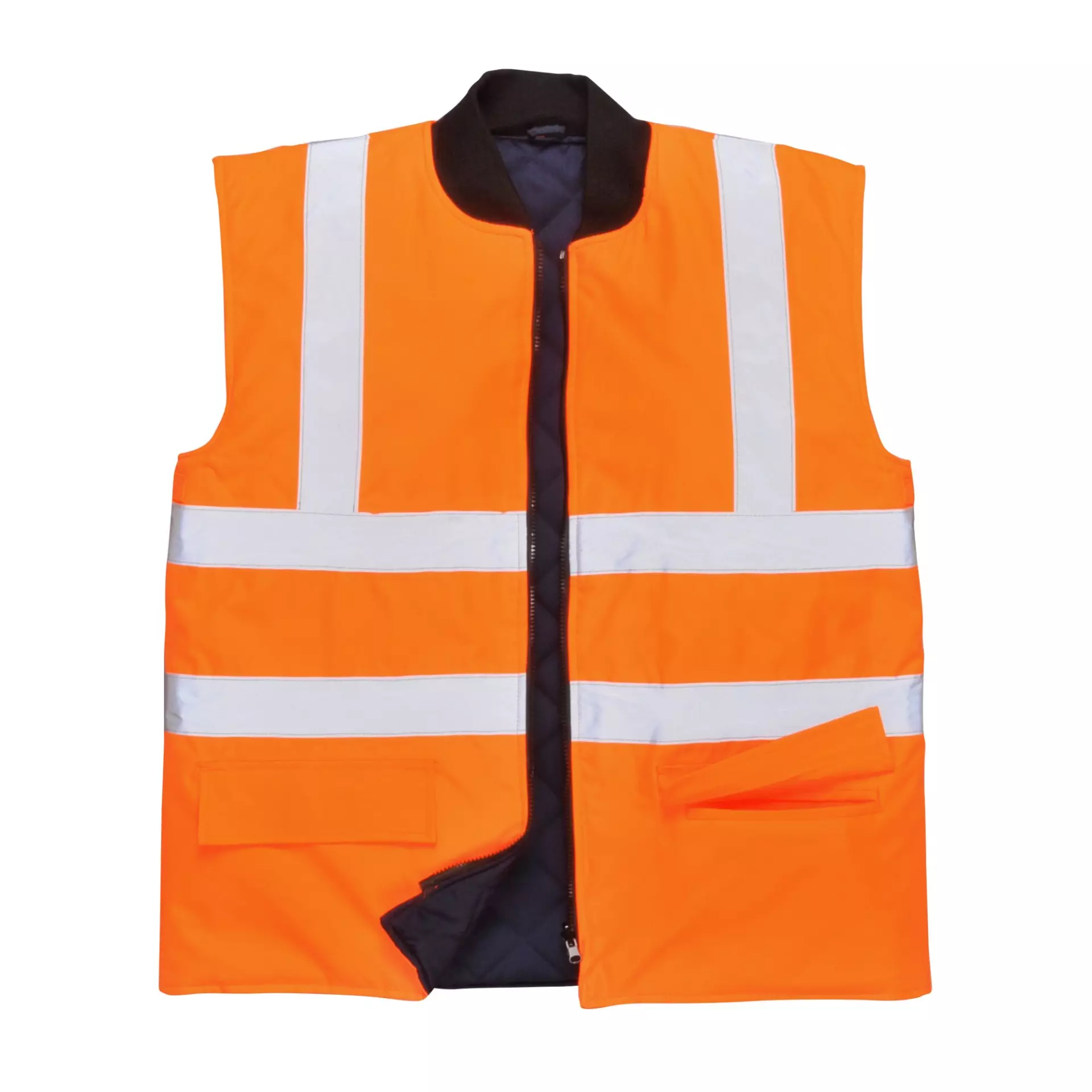 Portwest S469ORR, Hi-Vis Reversible Bodywarmer, Orange, image 5