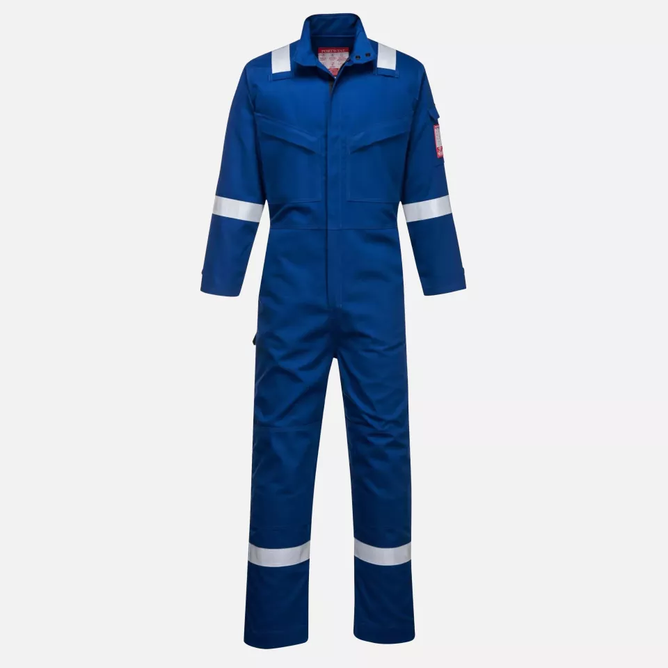 Portwest FR93RBR, Bizflame Industry Coverall, Royal Blue, image 1, gallery thumbnail