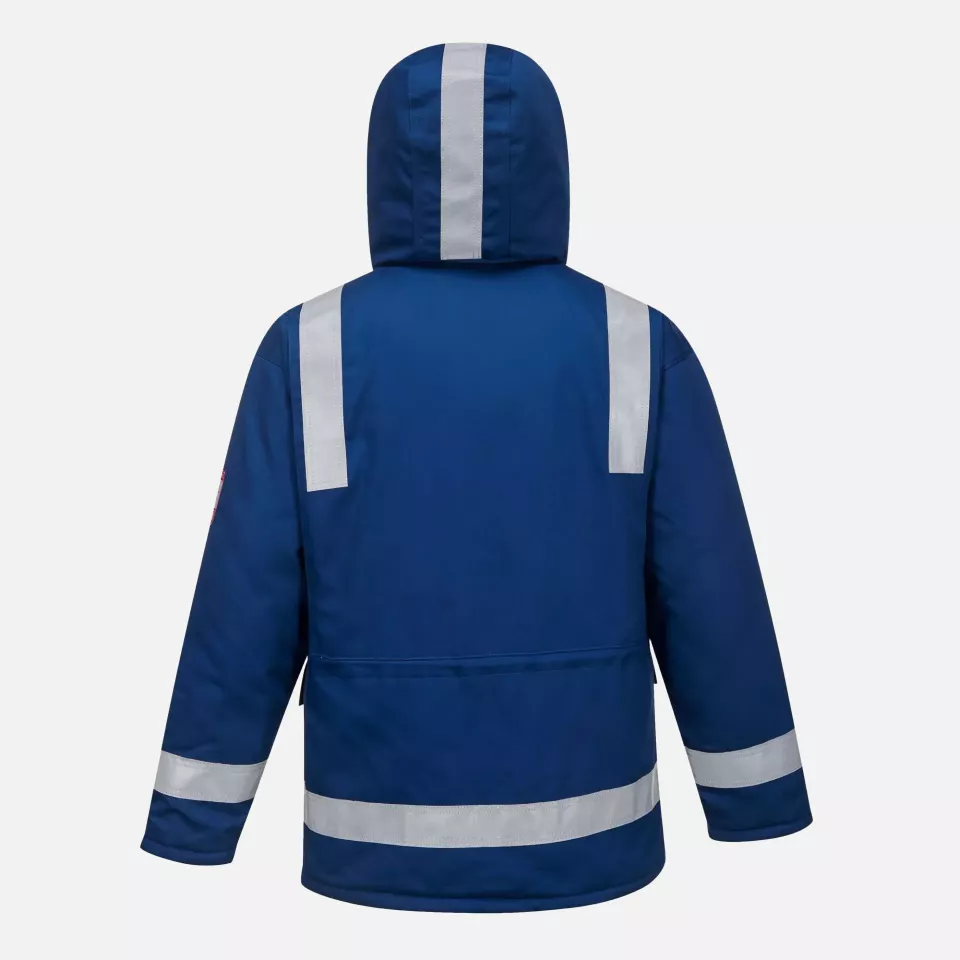Portwest FR59RBR, Bizflame Work Anti-Static FR Winter Jacket, Royal Blue, image 1, gallery thumbnail