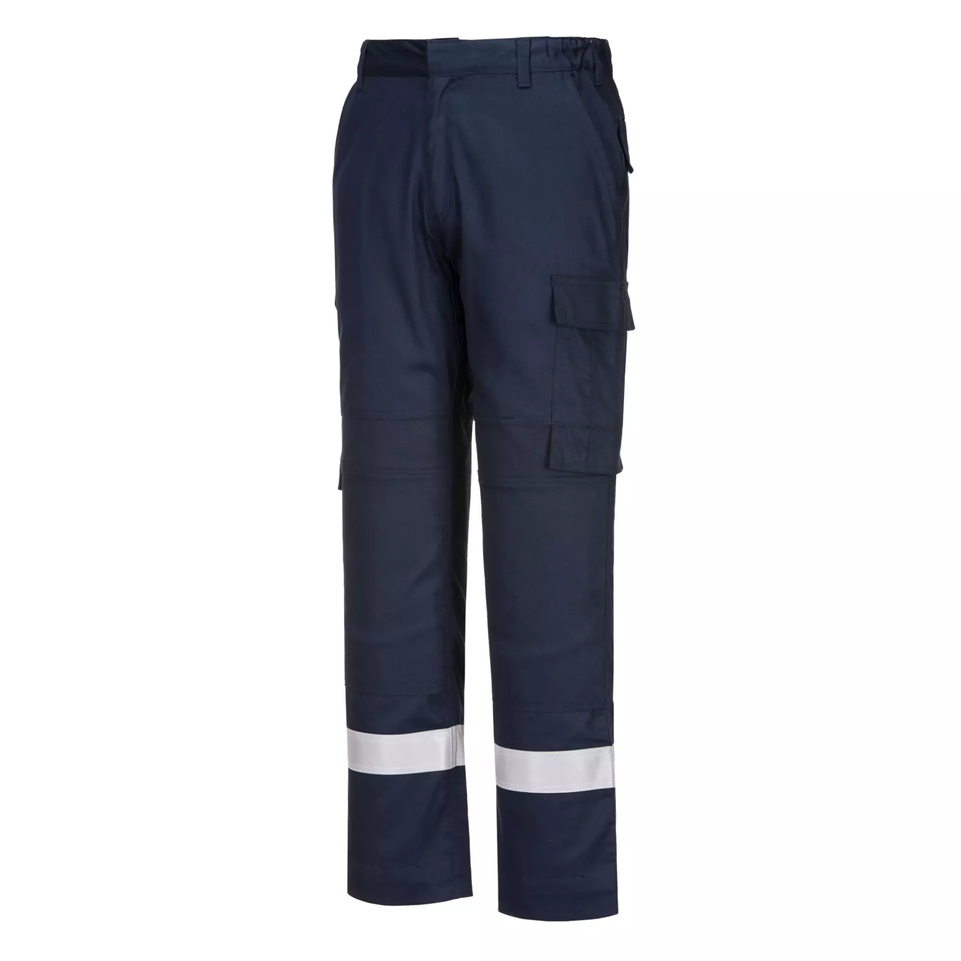 Portwest FR401NAR, Bizflame Work Lightweight Stretch Panelled Trousers, Navy, image 4