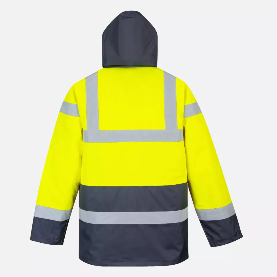 Portwest S466YER, Hi-Vis Contrast Winter Traffic Jacket, Yellow, image 2, gallery thumbnail