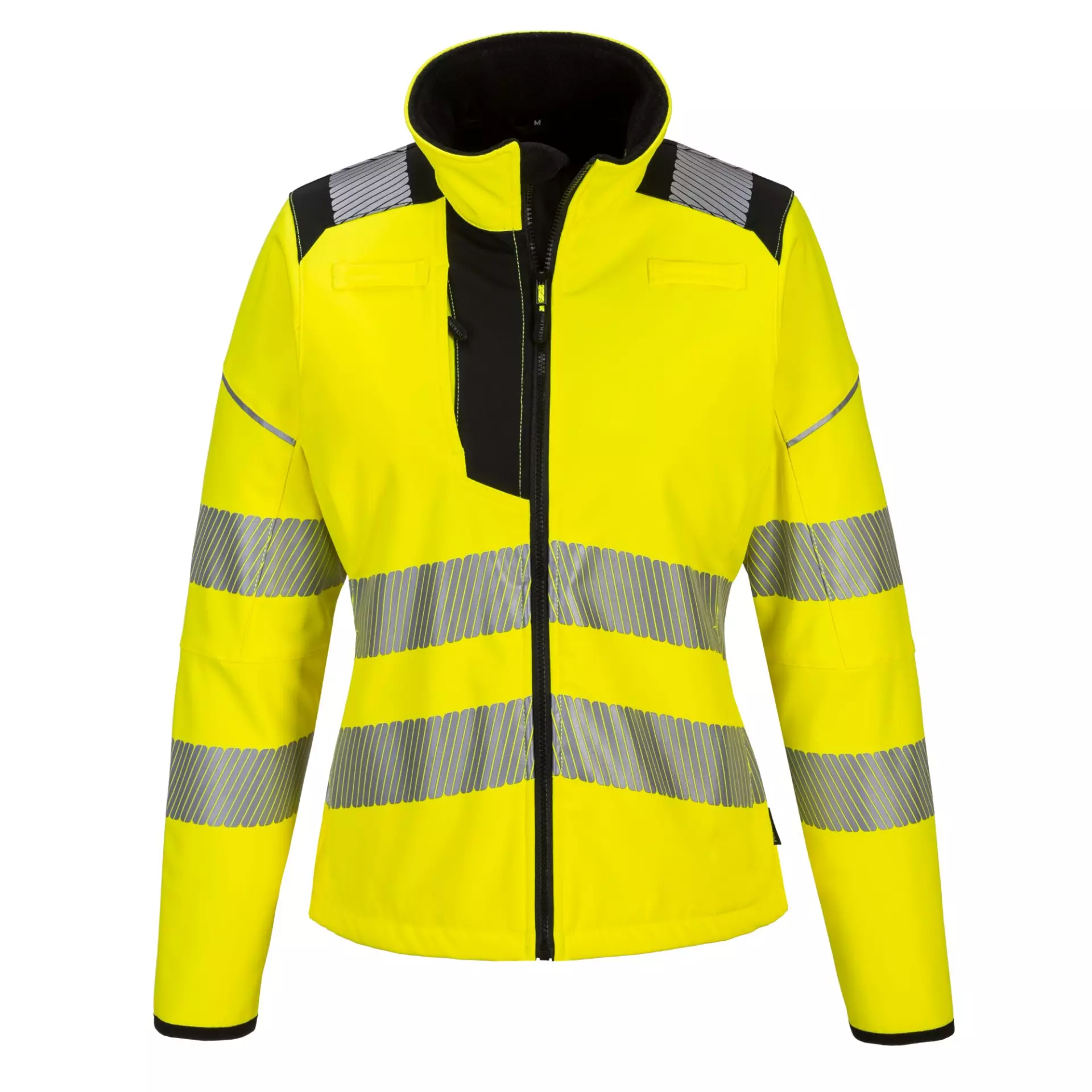 Portwest PW381YBR, PW3 Hi-Vis Women's Softshell (3L), Yellow/Black, image 1
