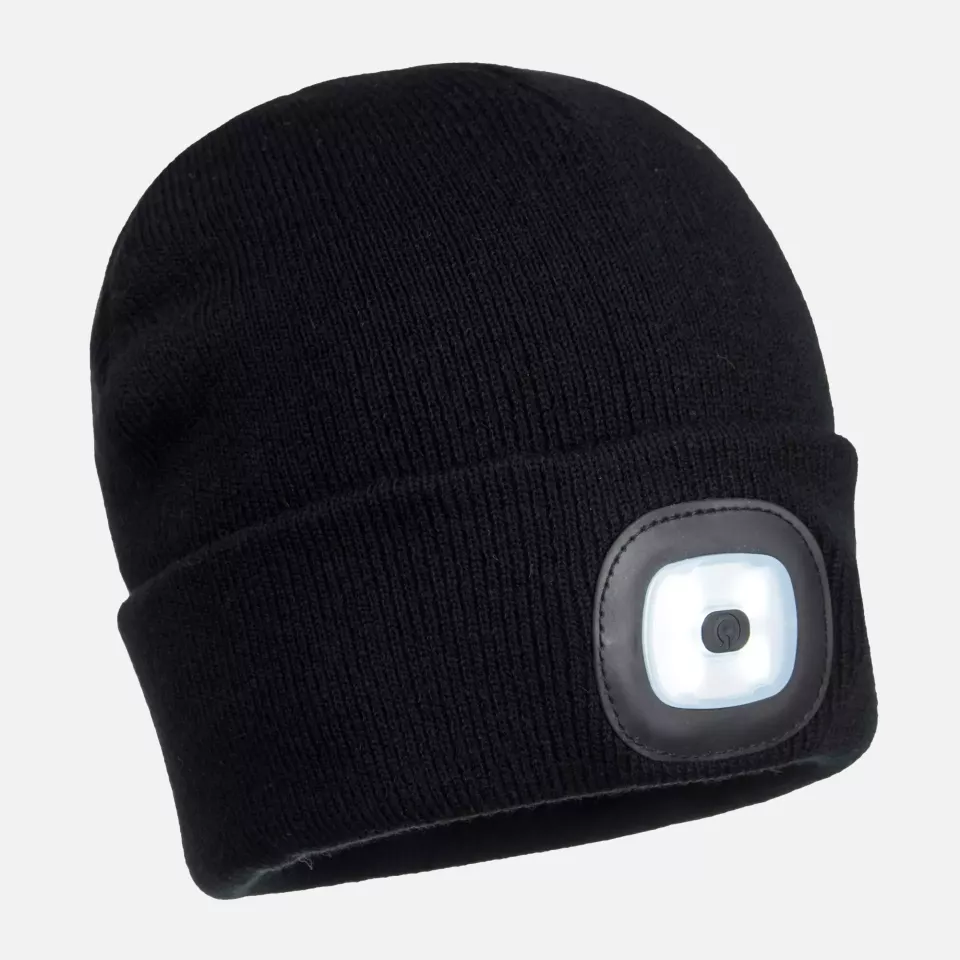 Portwest B029, Beanie USB Rechargeable LED Head Light, image 1, gallery thumbnail