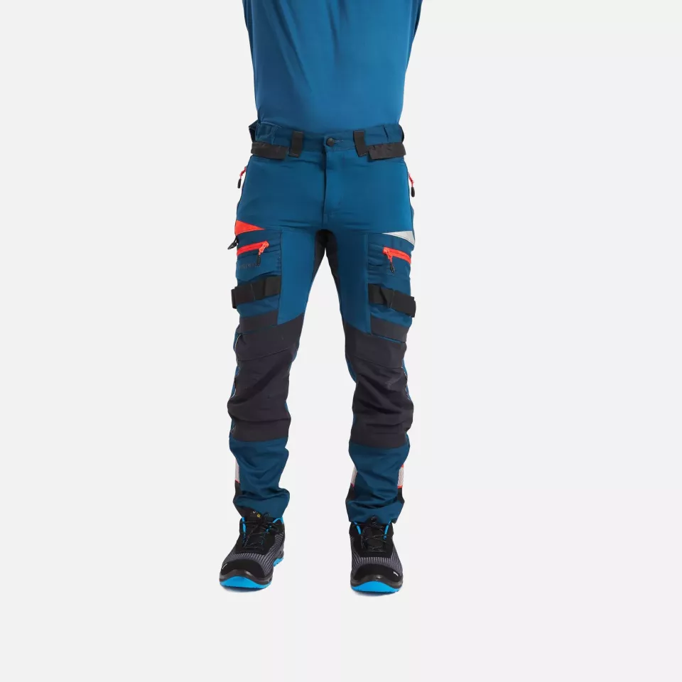Portwest DX449MBR, DX4 Work Trousers, Metro Blue, image 7, gallery thumbnail