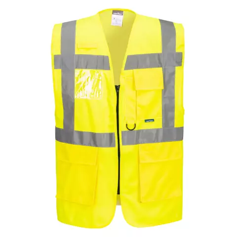 Portwest Berlin Hi-Vis Executive Vest, Yellow