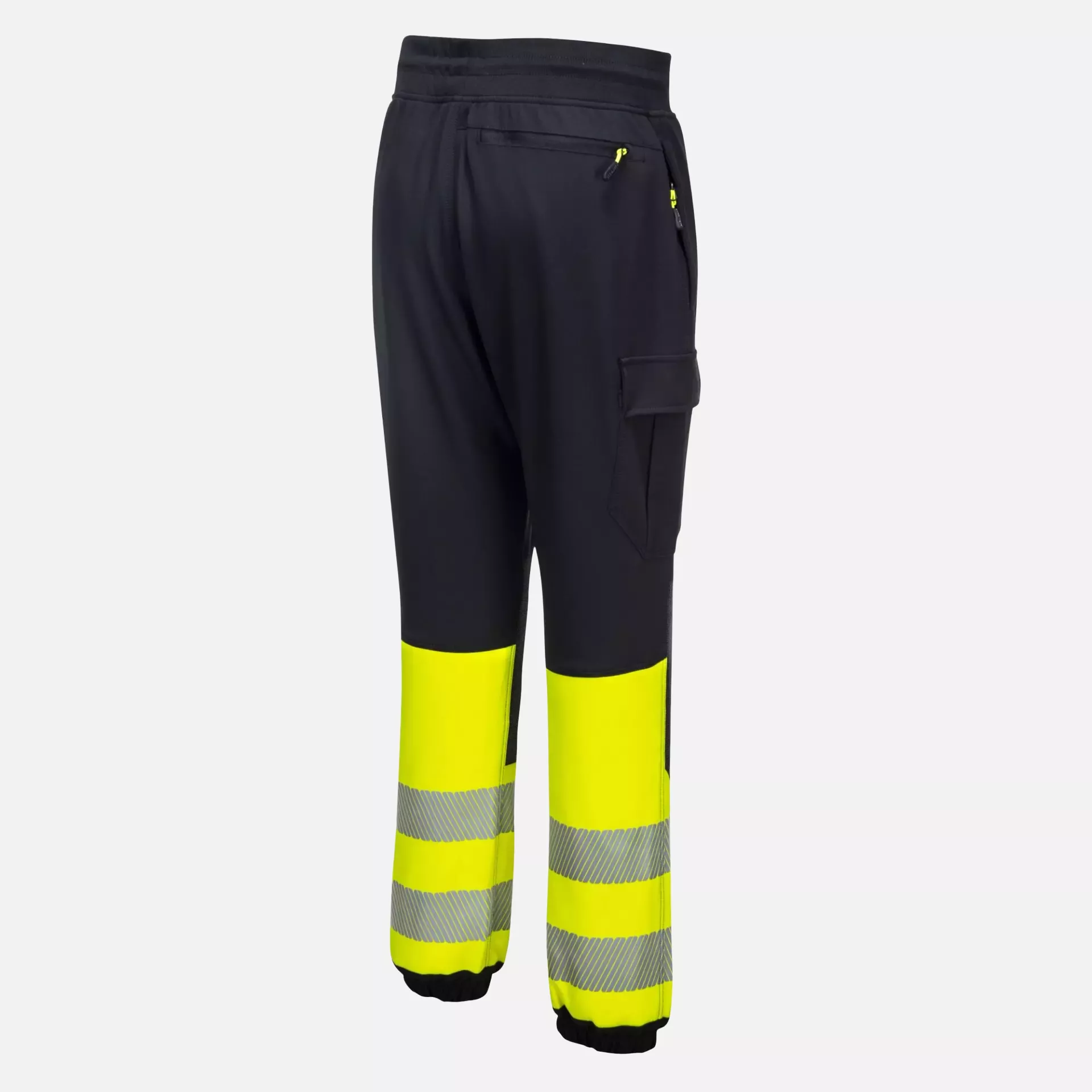 Portwest KX341KYR, PW3 Hi-Vis Flexi Class 1 Jogger, Black/Yellow, image 3